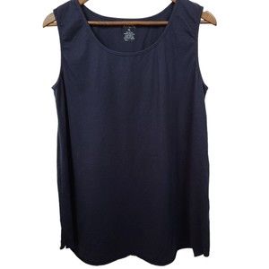 ATUN Darke Blue Sleeveless Blouse XL